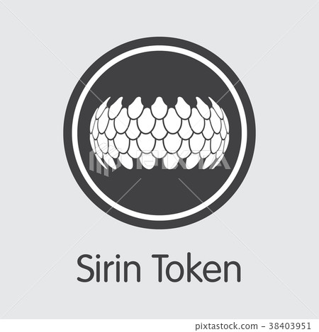 Sirin Token Digital Currency. Vector SRN Colored 38403951