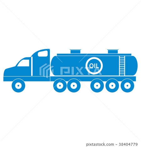 Stylized icon of the oil tanker/fuel tanker 38404779