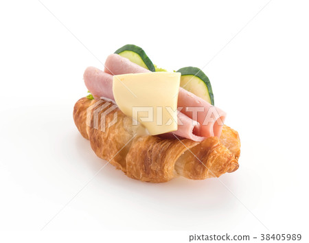 cheese and ham croissant cheese and ham croissant 38405989