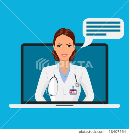 Online medical consultation and support. 38407364