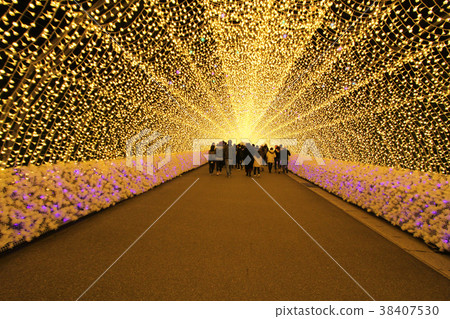 illumination lights in the winter. 38407530