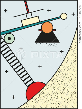 Vector Neo Memphis composition. 80 90 style 38407789