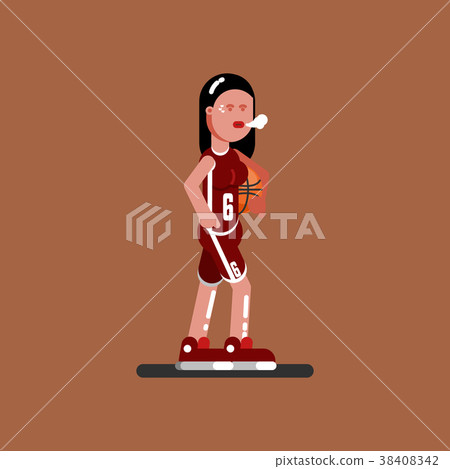 Bascketball female player 38408342