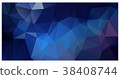 Vector polygon triangle mosaic background in dark 38408744