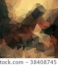 Vector polygon triangle mosaic background 38408745