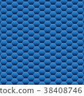 blue Hexagon background texture 38408746