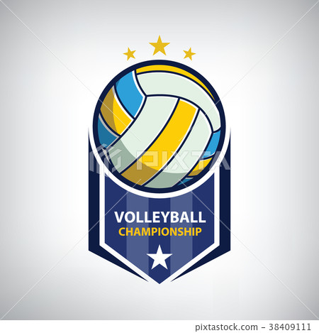 Volleyball championship logo Volleyball championship logo 38409111