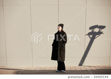 女人，冬天，旅行，韓國 38409144