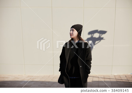 女人，冬天，旅行，韓國 38409145