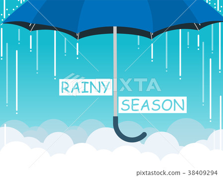 vector, rainy, season 38409294
