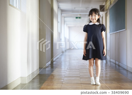 Dressed children in school 38409690