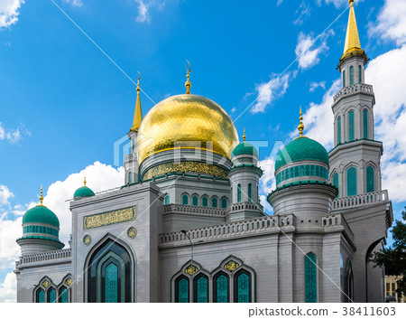 Domes of Cathedral Mosque in Moscow Russia 38411603