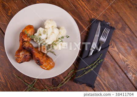 Grilled chicken legs Grilled chicken legs 38411704
