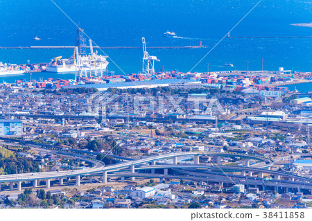 [Shizuoka Prefecture] Shizuoka City Shimizu Ward streets · harbors · expressways 38411858