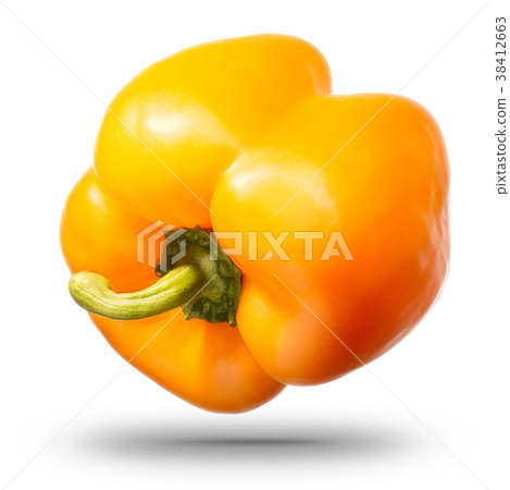 Sweet red pepper isolated on white background 38412663