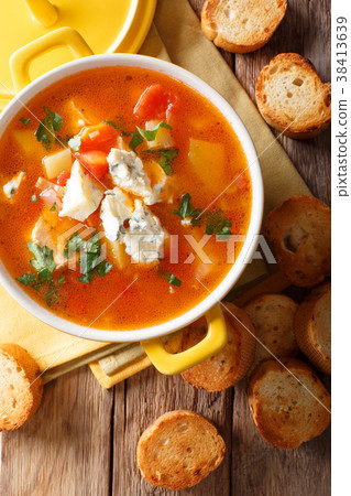 buffalo soup with chicken, vegetables 38413639