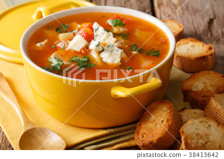 buffalo soup with chicken, vegetables 38413642