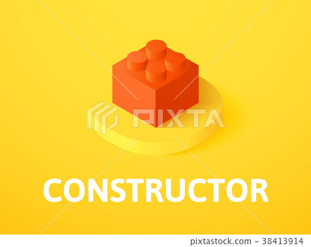 Constructor isometric icon, isolated on color 38413914