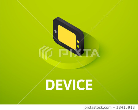Device isometric icon, isolated on color 38413918