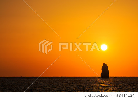 在長崎日落路的小角度日落[長崎市長崎市東海] 38414124