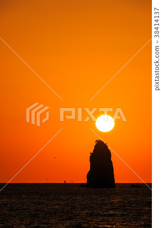 在長崎日落路的小角度日落[長崎市長崎市東海] 38414137