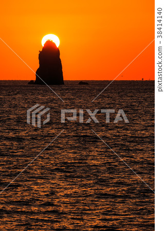 在長崎日落路的小角度日落[長崎市長崎市東海] 38414140