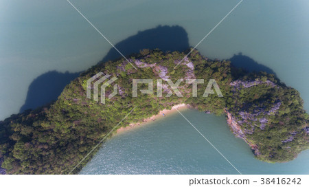 Aerial view of island with Aerial view of island with 38416242