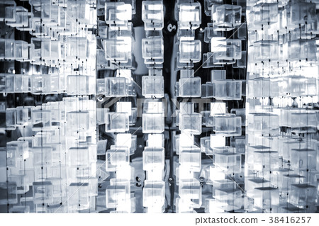 abstract background from transparency cubic 38416257