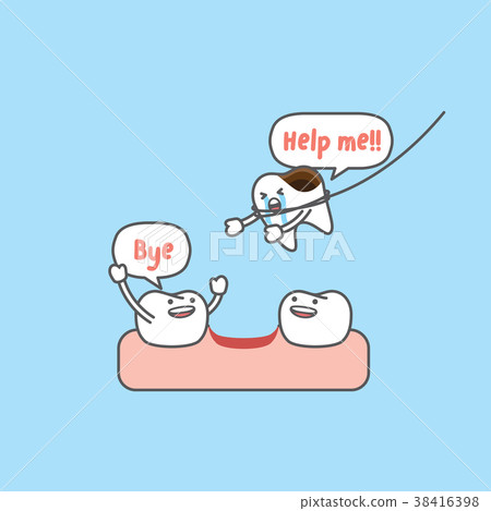 Tooth character remove by thread vector Tooth character remove by thread vector 38416398