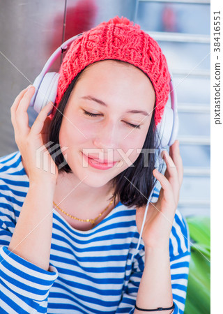 young tourist girl in Thailand 38416551