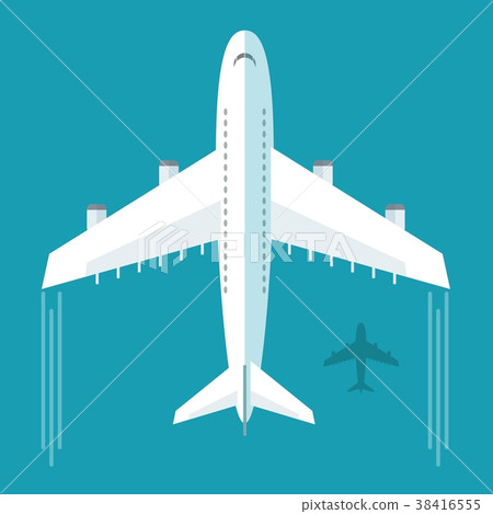 Plane or airplane in the sky vector illustration 38416555