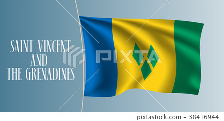 Saint Vincent and the Grenadines flag vector Saint Vincent and the Grenadines flag vector 38416944