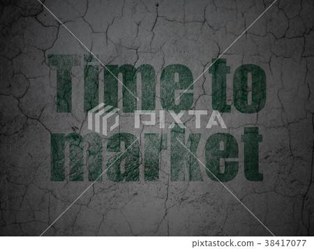 Time concept: Time to Market on grunge wall Time concept: Time to Market on grunge wall 38417077