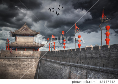 Xian city wall. 38417142