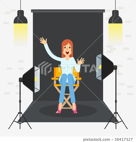 photostudio girl sitting 38417327