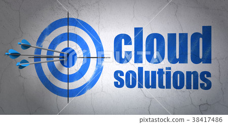 Cloud computing concept: target and Cloud Cloud computing concept: target and Cloud 38417486