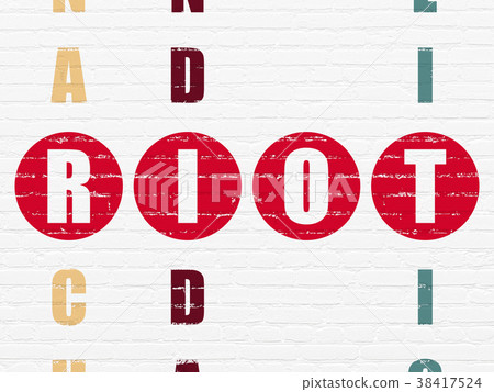 Political concept: Riot in Crossword Puzzle 38417524