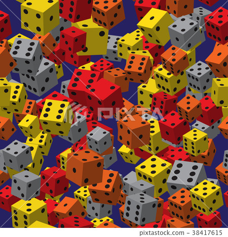 Color Dice Seamless Pattern - Stock Illustration [38417615] - PIXTA