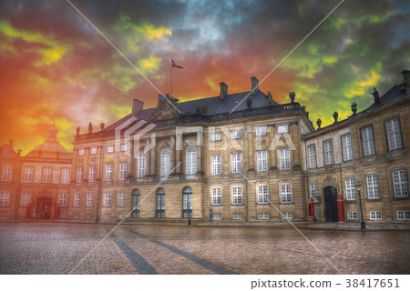 Royal Amalienborg Palace in Copenhagen Royal Amalienborg Palace in Copenhagen 38417651