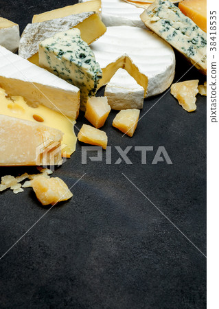 Various types of cheese - parmesan, brie 38418535