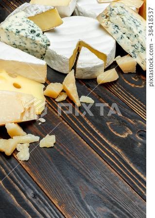 Various types of cheese - parmesan, brie 38418537
