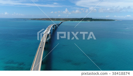 Miyakojima, Irabe Ohashi, aerial photography Miyakojima, Irabe Ohashi, aerial photography 38418874