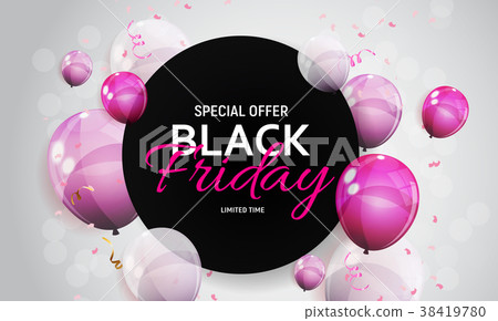 Black Friday Sale Banner Template. Vector Black Friday Sale Banner Template. Vector 38419780