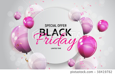 Black Friday Sale Banner Template. Vector 38419782