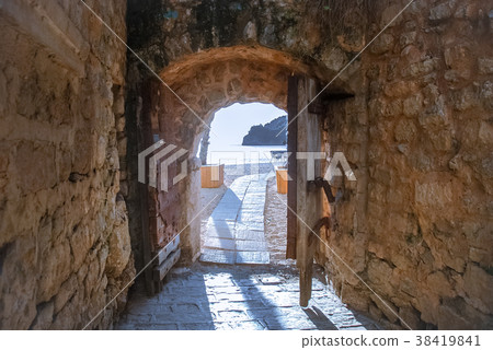 Exit to the sea from the old fortress Exit to the sea from the old fortress 38419841