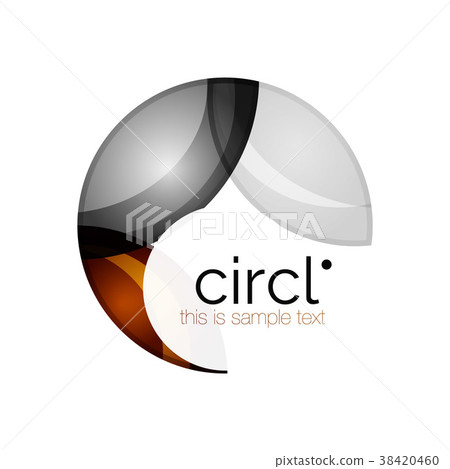 Clean professional colorful circle business icon 38420460