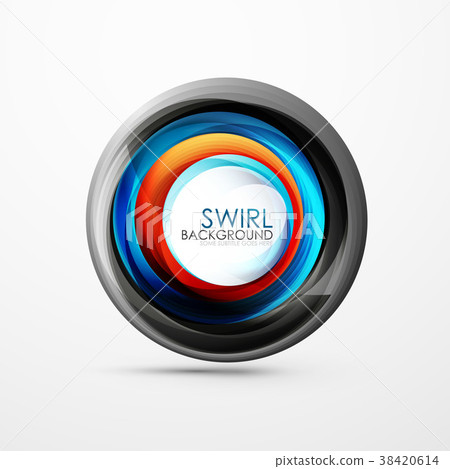 Abstract swirl banner, circle vector abstract Abstract swirl banner, circle vector abstract 38420614
