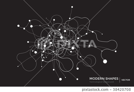 Vector abstract circuit networking blockchain Vector abstract circuit networking blockchain 38420708