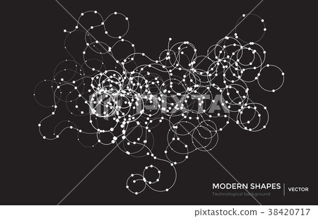 Vector abstract circuit networking blockchain Vector abstract circuit networking blockchain 38420717