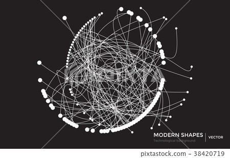Vector abstract circuit networking blockchain Vector abstract circuit networking blockchain 38420719